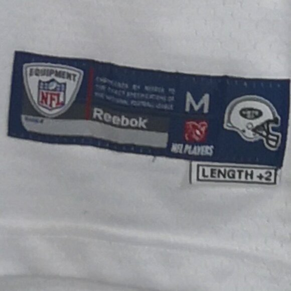 NFL Reebok Youth's Size Medium NY Jets #4 Favre White & Green V-neck Jersey - Picture 6 of 13